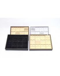 VASSOIO PICCOLO RIVESTITO 12 BUCHE CON PATTINE
