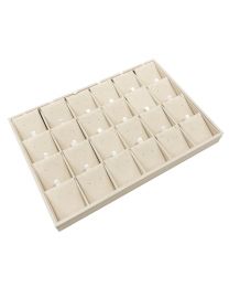 VASSOIO RIVESTITO 24 BUCHE CON PATTINE