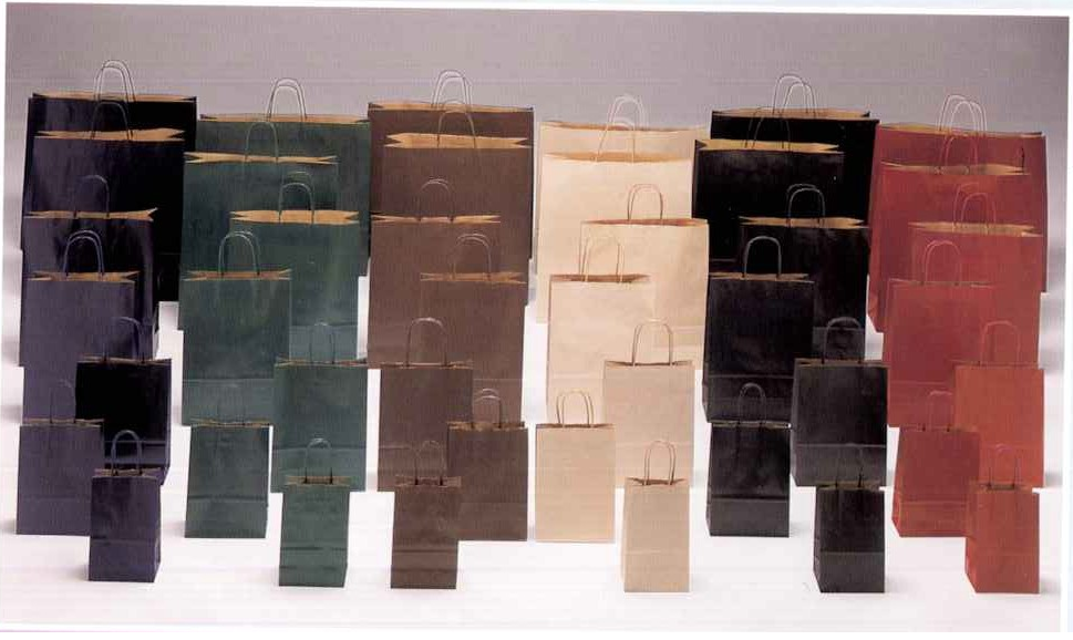 BUSTE IN CARTA MANIGLIA RITORTA COLORATE SEALING 1