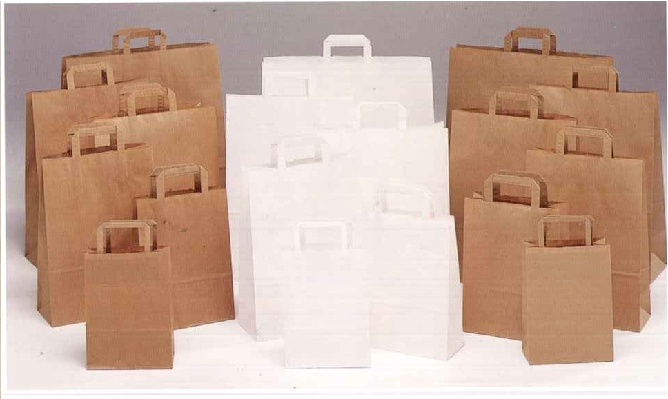 BUSTE IN CARTA MANIGLIA PIATTA KRAFT 3