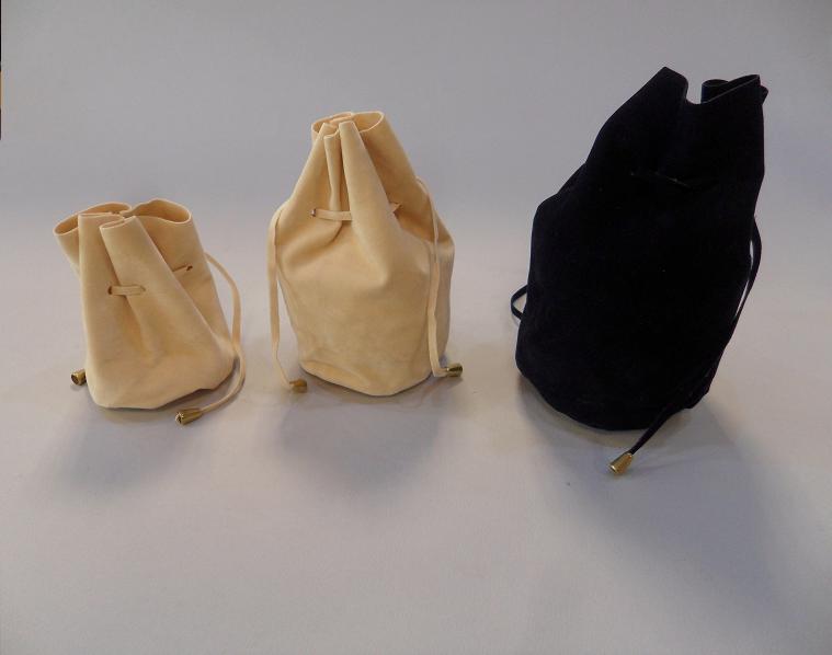 SACCHETTO CON BASE TONDA VELLUTO 2