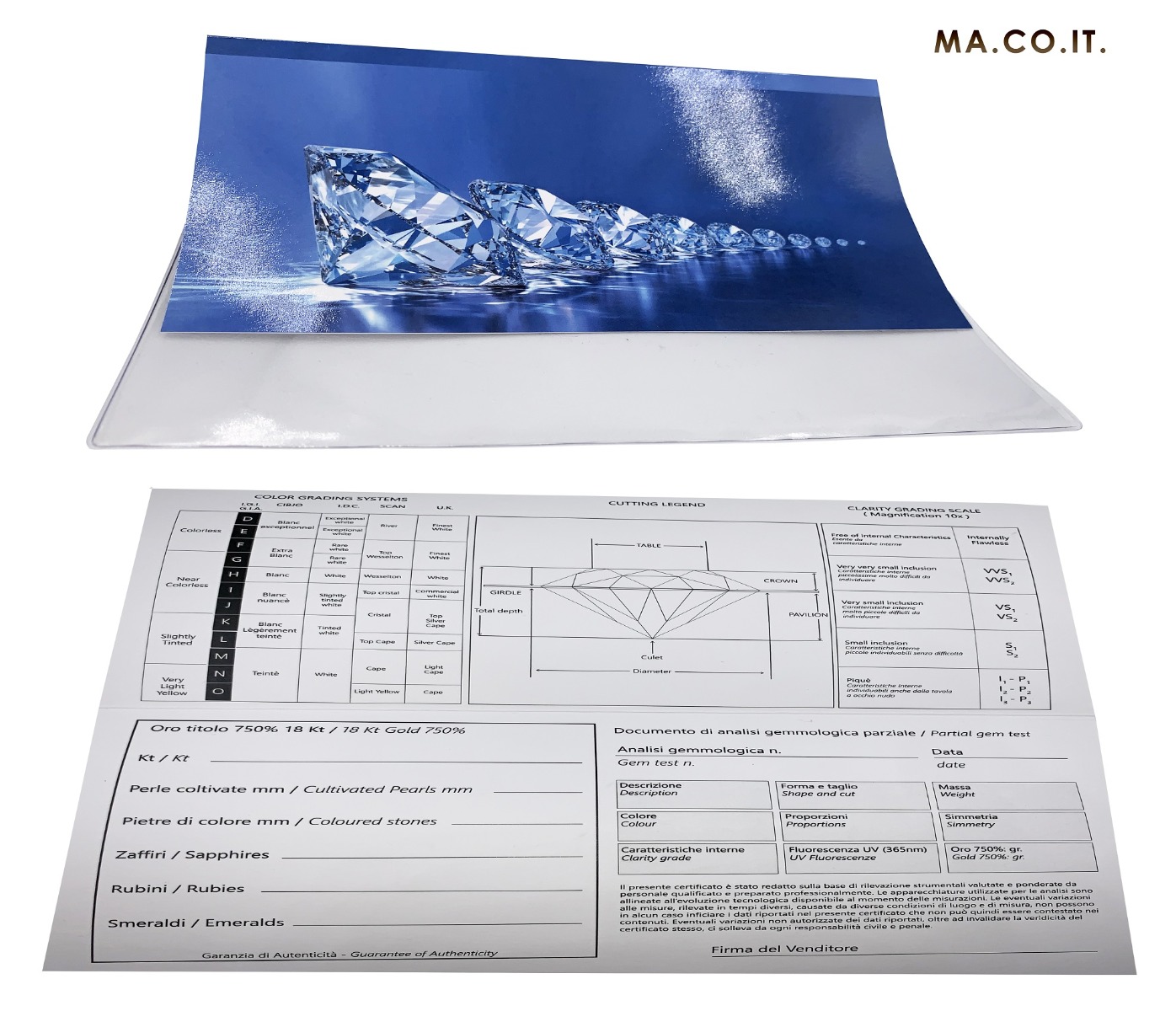 GARANZIA PER DIAMANTI 3-0