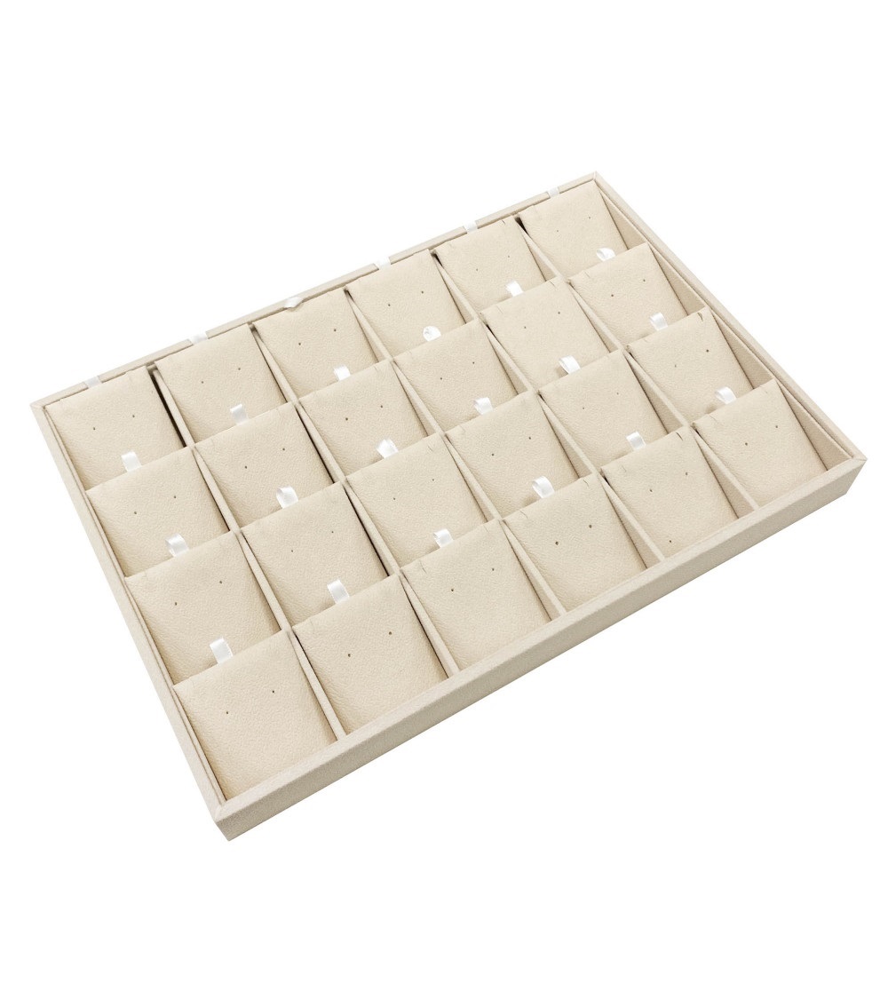 VASSOIO RIVESTITO 24 BUCHE CON PATTINE-0