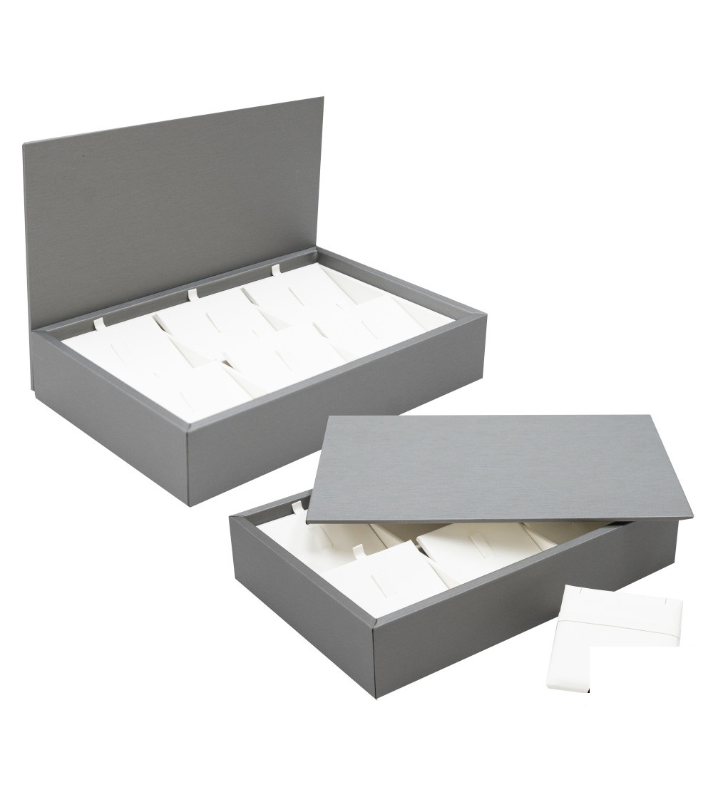 VASSOIO LUSSO 6 PENDENTI / ANELLI CON COPERCHIO