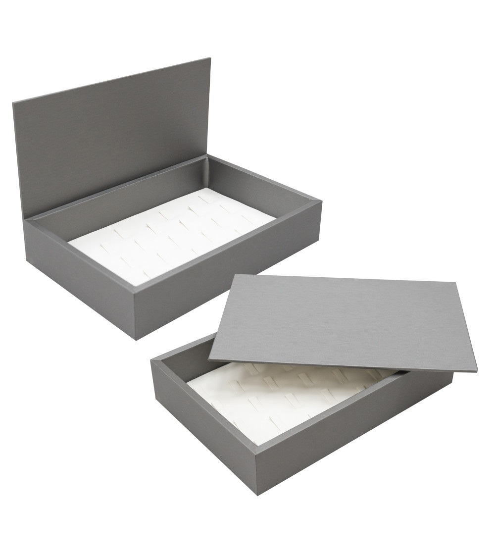 VASSOIO LUSSO PER  25 ANELLI CON COPERCHIO