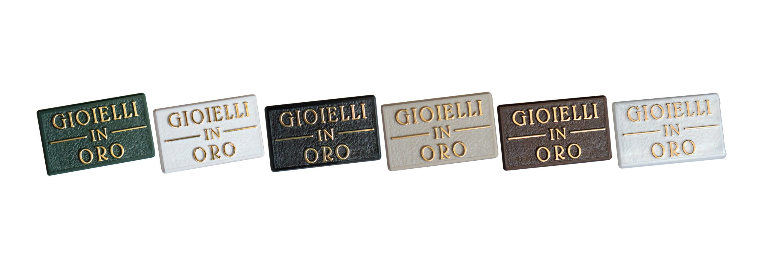 TARGHETTE PER VETRINA ORO PICCOLE