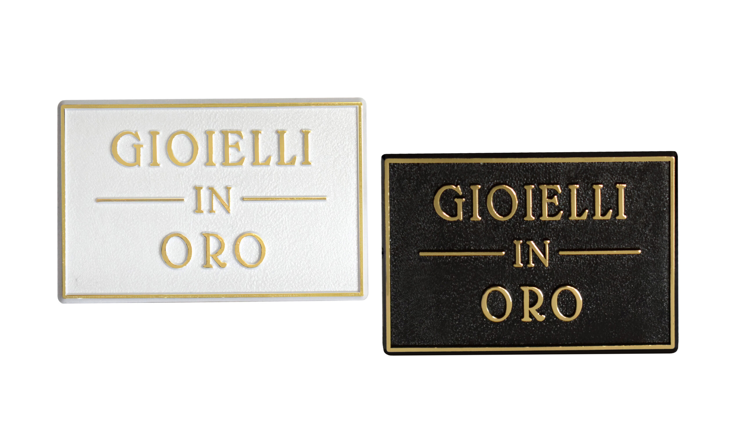 TARGHETTE PER VETRINA IN ORO GRANDE